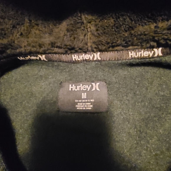 Boys 10-12 Hurley Zip Up Colorblock Hoodie - Picture 4 of 4